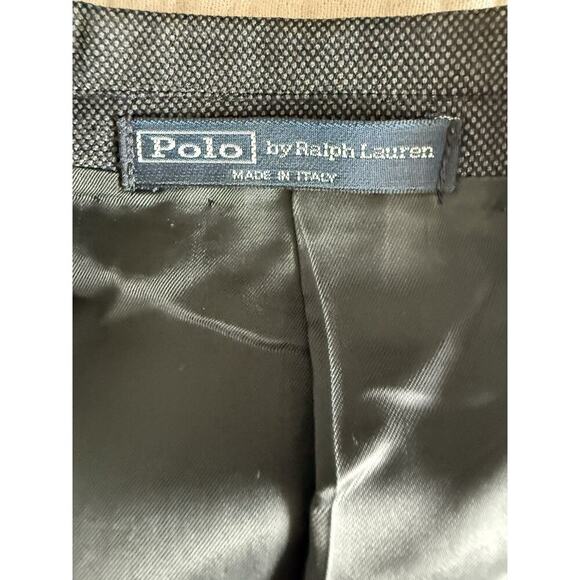 Vintage Polo Ralph Lauren 40R Grey Blazer Sport Coat Virgin Wool - Picture 11 of 13